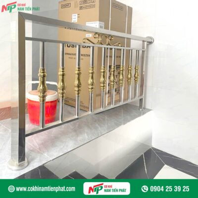 Đặc điểm nổi bật của lan can inox bông vàng