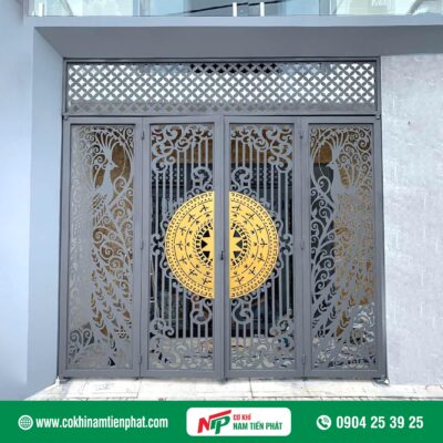 Mẫu cửa cổng CNC trống đồng mới nhất