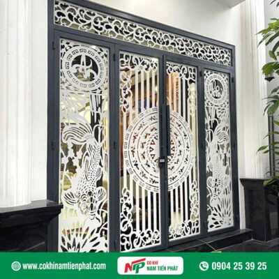 Mẫu cửa cổng CNC trống đồng mới nhất