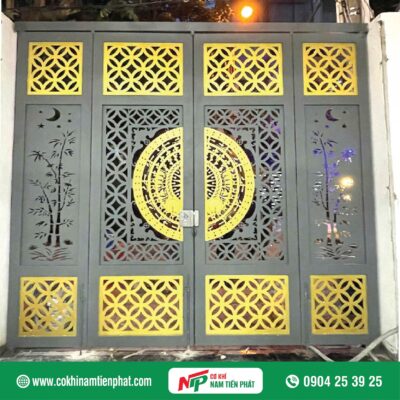 Cửa cổng CNC trống đồng (ảnh chụp mặt trong)