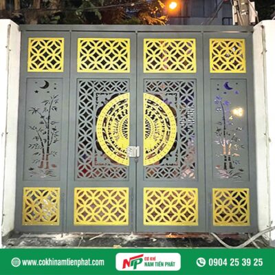 Cửa cổng CNC trống đồng (ảnh chụp mặt trong)